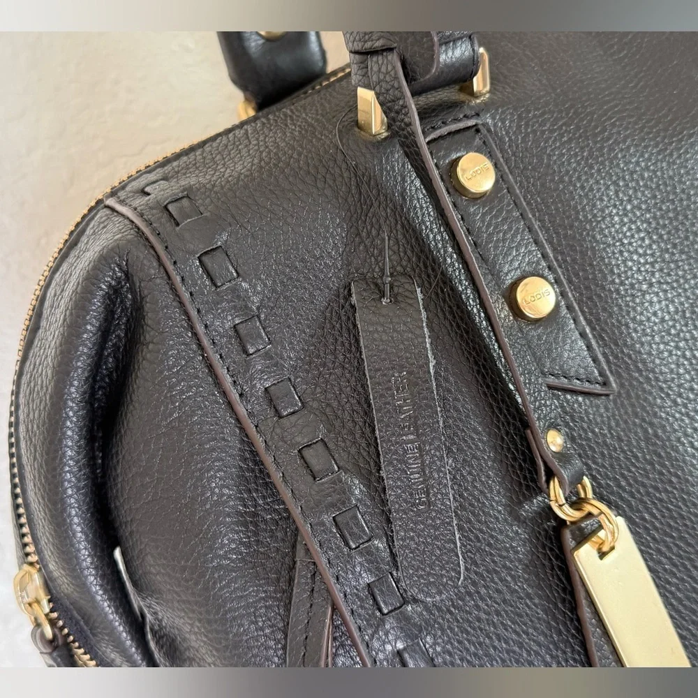 Lodis San Tropez Leather Handbag with Gold Hardware + Wallet - Picture 4 of 16